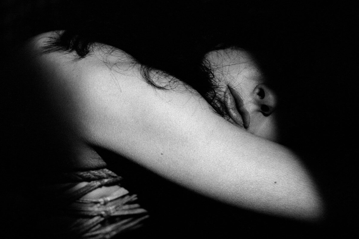 Frank Horvat, Stripper (Rapha Temporel) at the Crazy Horse Saloon, Paris, France (1962)