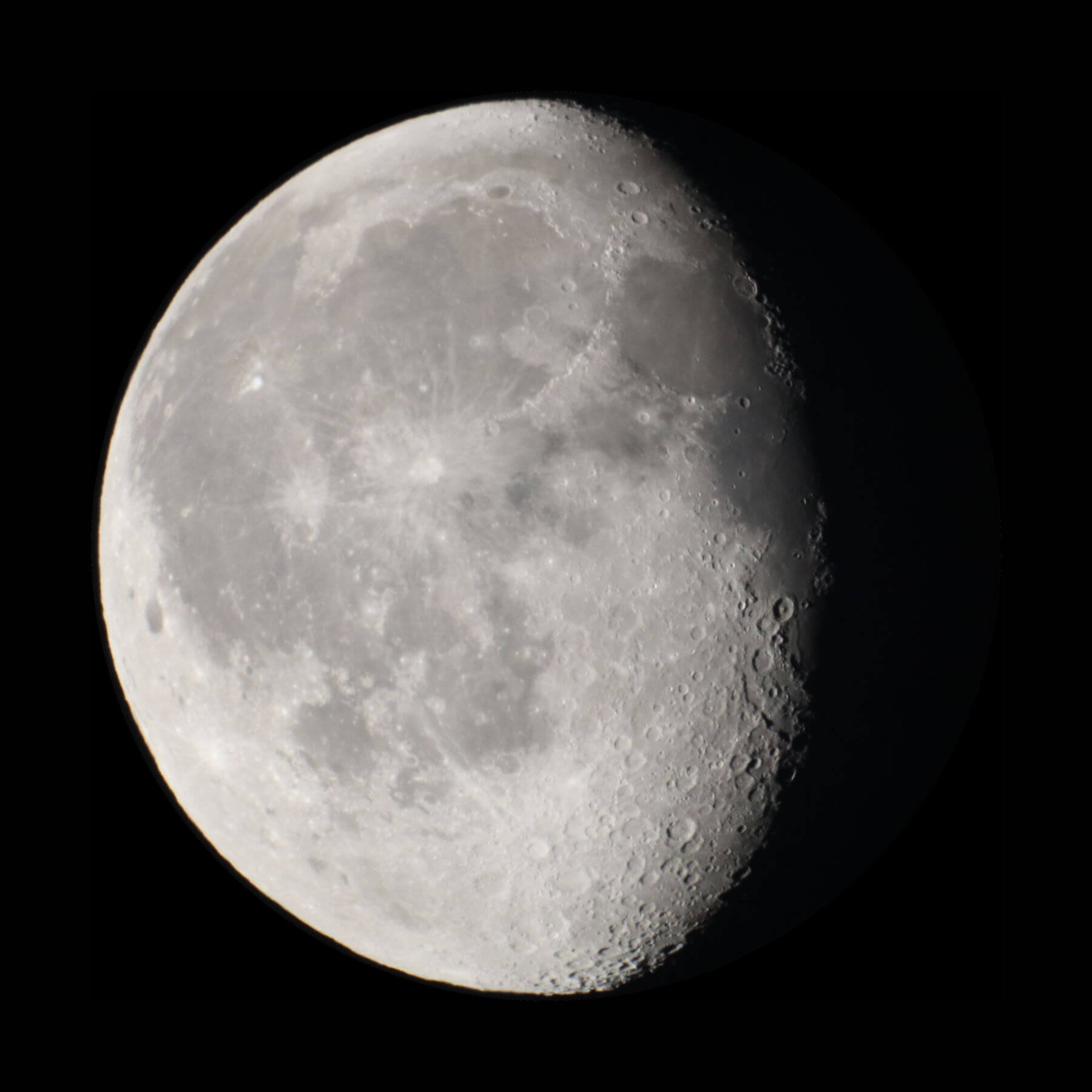 Waning gibbous Moon, 83% illumination