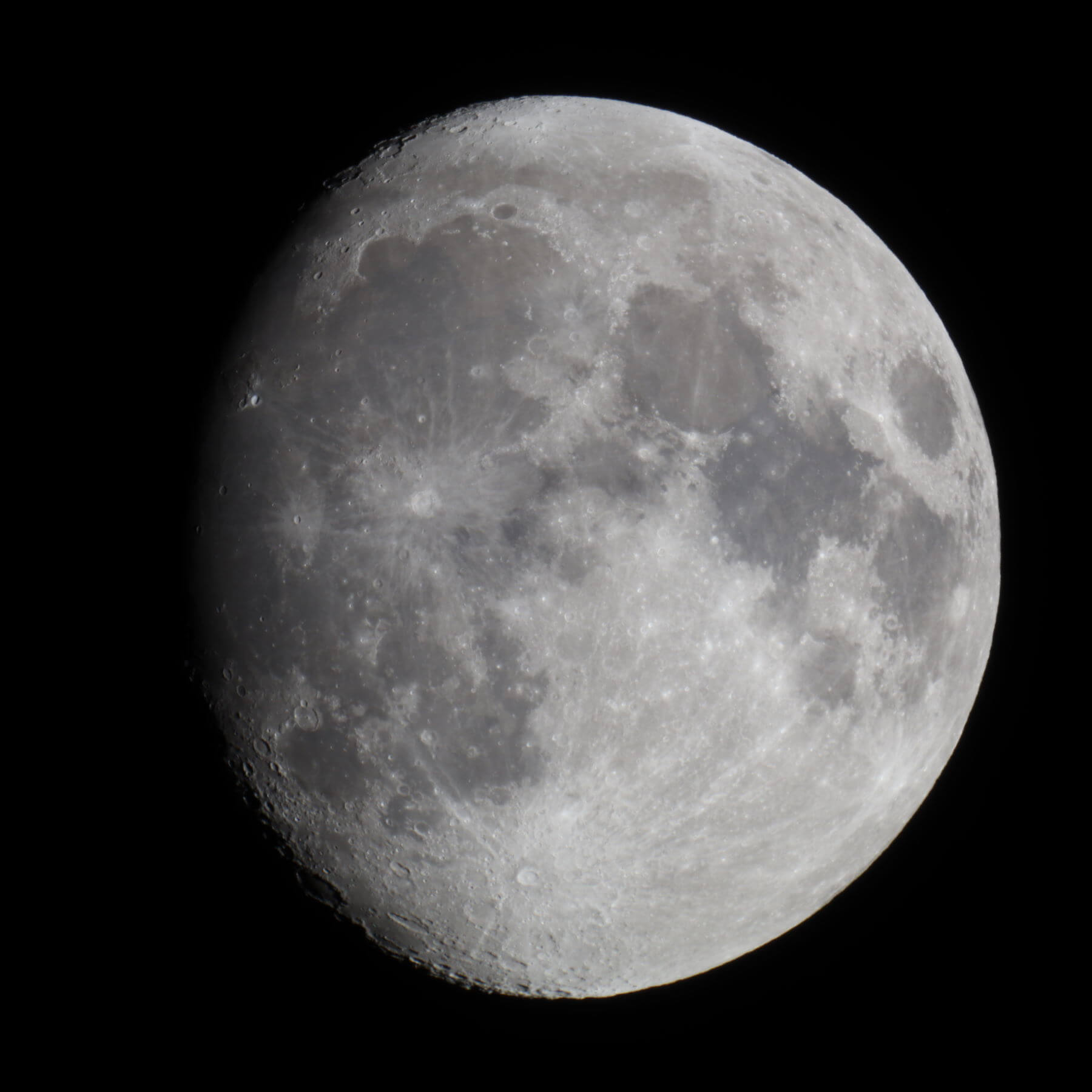 Waxing gibbous Moon, 88% illumination