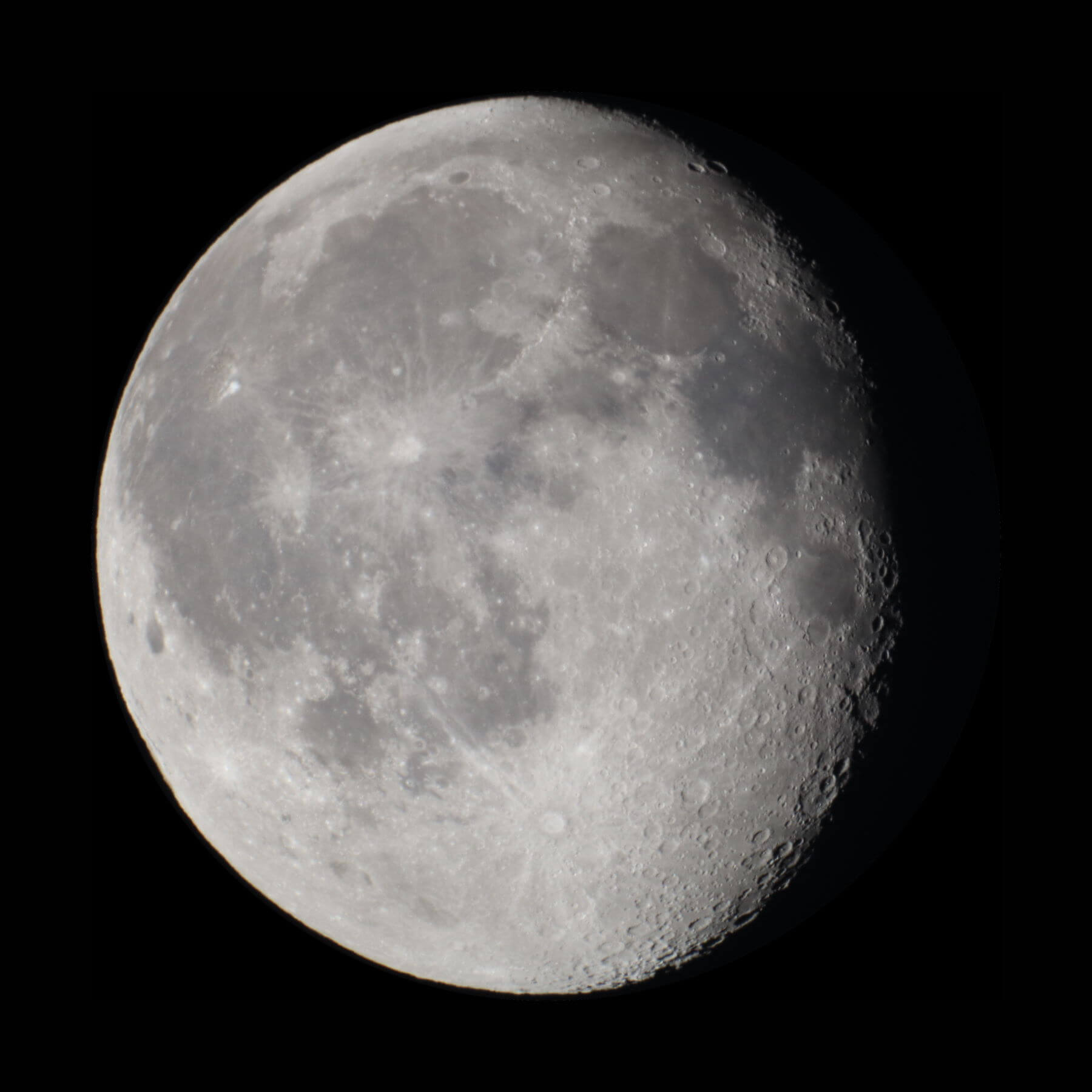 Waning gibbous Moon, 91% illumination
