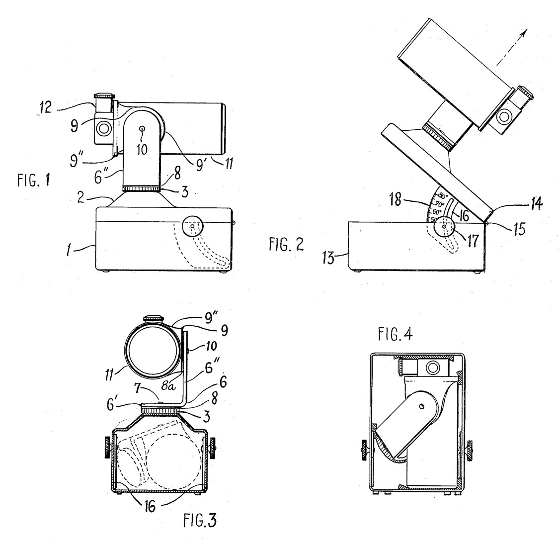 Figures 1 to 4 from U.S. Patent #2,693,032