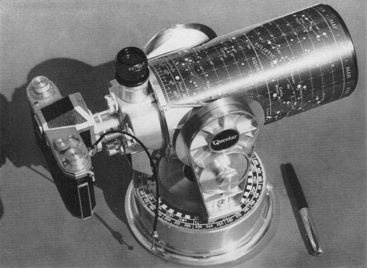 Hexacon camera body attached to a Questar