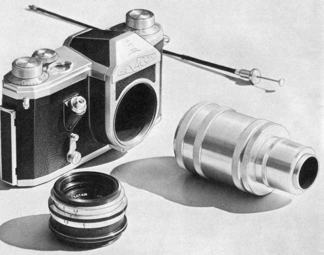 Hexacon camera with camera coupler and extension tubes