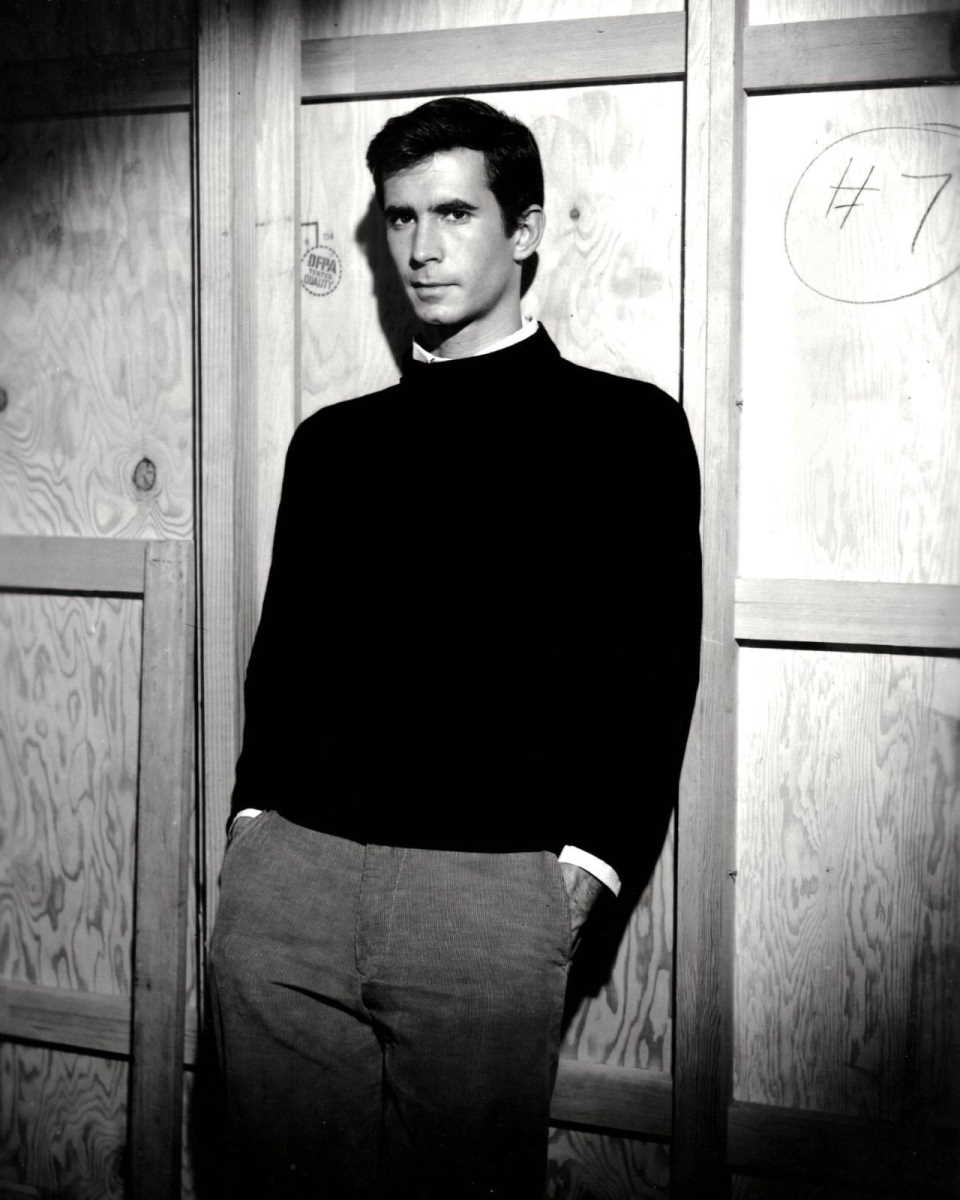 Anthony Perkins in a promotional photograph for the movie <em>Psycho</em>