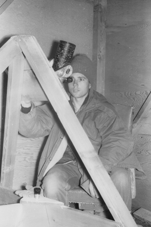 Joe Mueller with a Questar telescope