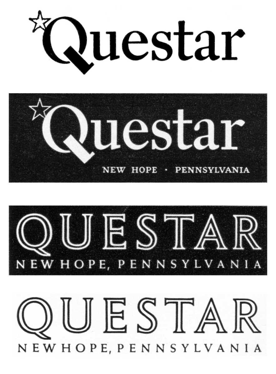 Evolution of Questar’s logo between the mid-1950s and 1961