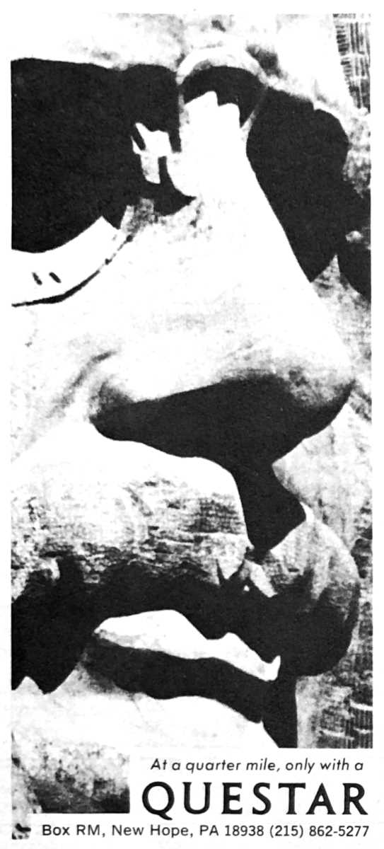 Questar advertisement, <em>Modern Photography</em>, April 1980